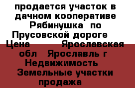 продается участок в дачном кооперативе“Рябинушка“ по Прусовской дороге. › Цена ­ 100 - Ярославская обл., Ярославль г. Недвижимость » Земельные участки продажа   